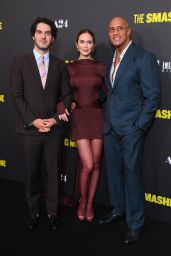 Emily Blunt Commands The Smashing Machine Premiere Bordeaux Satin Drama