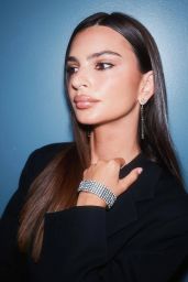 Emily Ratajkowski Champions Chopard Blazer Diamond Power