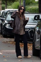 Emily Ratajkowski Commands Notting Hill in Matte Leather Ease