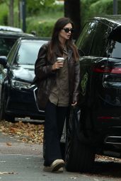Emily Ratajkowski Commands Notting Hill in Matte Leather Ease