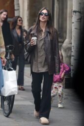 Emily Ratajkowski Commands Notting Hill in Matte Leather Ease