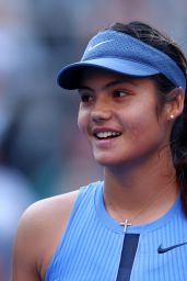 Emma Raducanu Selects Nike Blue and Gray for China Open 2025