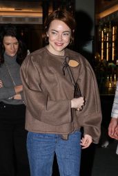 Emma Stone Selects Cozy Chic at Paris Party 2025