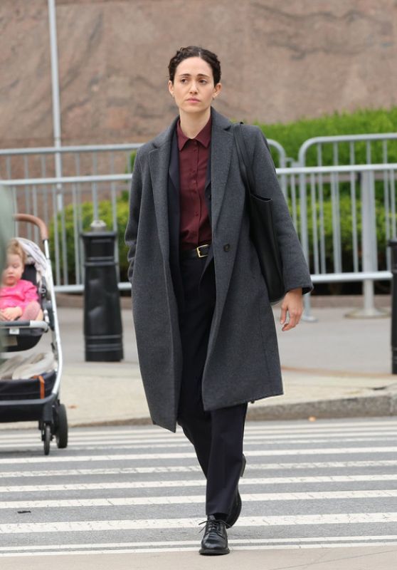 Emmy Rossum Debuts Urban Noir Look on ‘Furious’ Set – NYC, Sept 2025