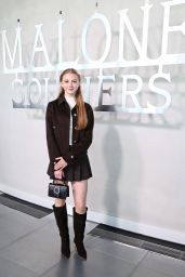 Evie Templeton Commands Malone Souliers LFW With Chocolate Uniform