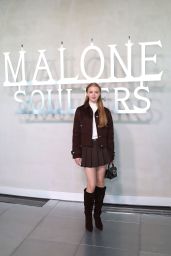 Evie Templeton Commands Malone Souliers LFW With Chocolate Uniform