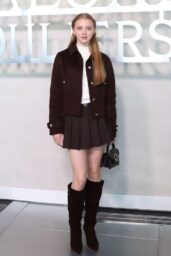 Evie Templeton Commands Malone Souliers LFW With Chocolate Uniform