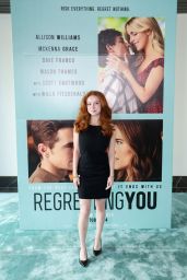 Francesca Capaldi Unveils A Sleek Black Mini At The Regretting You Premiere