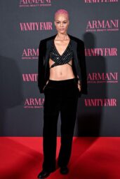 Godeliv Van den Brandt Commands Armani Gala in Crisscross Noir