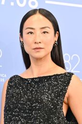 Greta Lee Channels Effortless Glamour in The Row Custom Look at 2025 Venice Film Festival Photocall