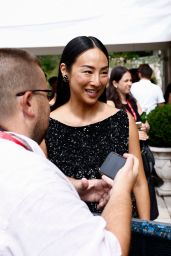 Greta Lee Channels Effortless Glamour in The Row Custom Look at 2025 Venice Film Festival Photocall