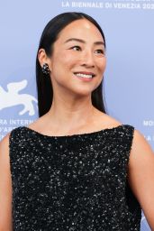 Greta Lee Channels Effortless Glamour in The Row Custom Look at 2025 Venice Film Festival Photocall