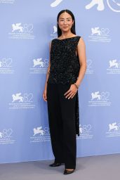Greta Lee Channels Effortless Glamour in The Row Custom Look at 2025 Venice Film Festival Photocall