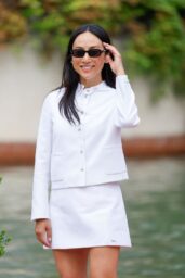 Greta Lee Debuts Dior Skirt Suit at Hotel Excelsior Venice