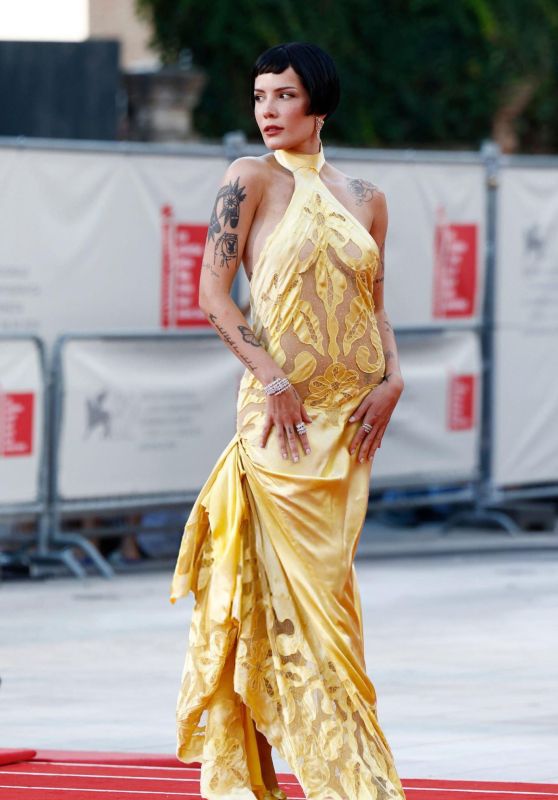 Halsey Attends The Smashing Machine Premiere at Venice Film Festival