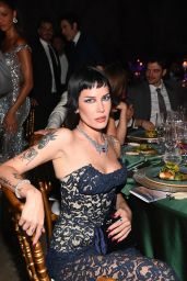 Halsey Debuts Navy Lace at amfAR Gala Venice 2025