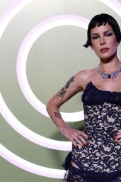 Halsey Debuts Navy Lace at amfAR Gala Venice 2025