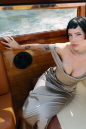 Halsey Shines in Silver in Venice