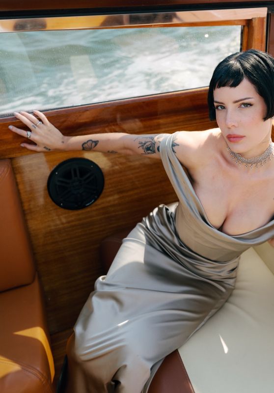 Halsey Shines in Silver in Venice