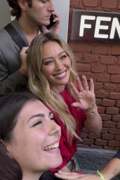Hilary Duff Ignites Milan Fashion Week with Color-Blocked Fendi Statement