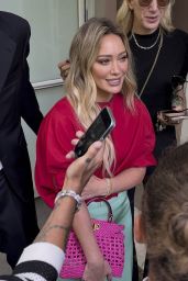 Hilary Duff Ignites Milan Fashion Week with Color-Blocked Fendi Statement