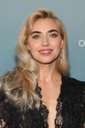 Imogen Poots Commands Apple Premiere in Lace Noir Precision