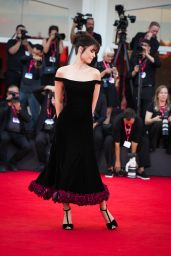 Iryna Zhuravska Debuts Dark Bloom Elegance at Venice Film Festival 2025