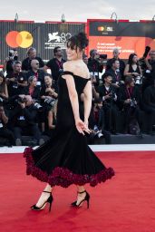 Iryna Zhuravska Debuts Dark Bloom Elegance at Venice Film Festival 2025