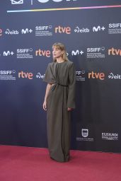 Jennifer Lawrence Champions Structural Drape at San Sebastian Film Festival