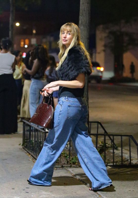 Jennifer Lawrence Embodies NYC Stroll in Plush Fur Ease