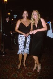 Jeri Ryan Embraces Minimalist Black Slip Dress at 2002 Charity Gala