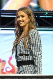 Jessica Alba Champions Comic Con With Polished Tweed Set