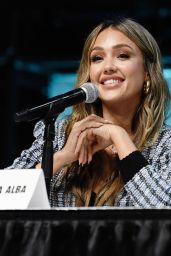 Jessica Alba Champions Comic Con With Polished Tweed Set