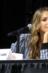Jessica Alba Champions Comic Con With Polished Tweed Set
