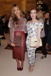 Jessica Alba Masters Tory Burch Office Siren Chic at NYFW