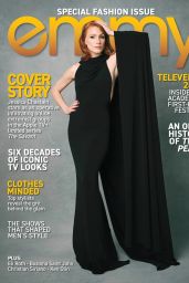 Jessica Chastain Embodies Emmys Magazine Architectural Black Gown