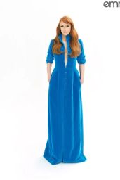 Jessica Chastain Embodies Emmys Magazine Architectural Black Gown