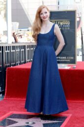Jessica Chastain Turns Heads in Jonathan Cohen Denim at Hollywood Walk of Fame—Redefining Casual Chic
