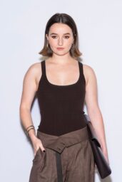 Kaitlyn Dever Unveils Sculptural Leather at Michael Kors NYFW Show – Sept 2025