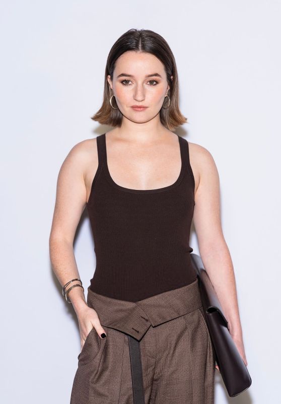 Kaitlyn Dever Unveils Sculptural Leather at Michael Kors NYFW Show – Sept 2025
