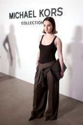 Kaitlyn Dever Unveils Sculptural Leather at Michael Kors NYFW Show – Sept 2025