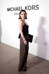 Kaitlyn Dever Unveils Sculptural Leather at Michael Kors NYFW Show – Sept 2025