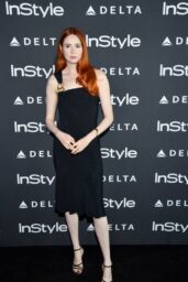 Karen Gillan Attends InStyle x Delta Icons Off the Runway