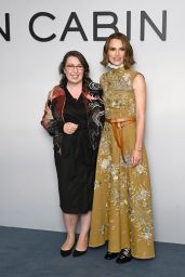 Keira Knightley Unveils The Woman in Cabin 10 Premiere in Embroidered Mustard Grace