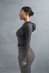 Kim Kardashian Commands NikeSkims Shoot With Futurist Edge
