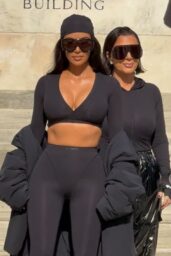Kim Kardashian Embodies NikeSKIMS Launch Stealth Chic