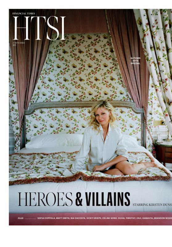 Kirsten Dunst Embodies Timeless Ease for HTSI Magazine