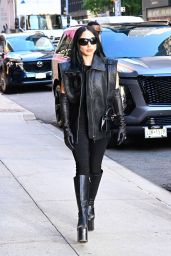 Lady Gaga Late Show Outfit 2025: Laformela Vest, Norma Kamali Catsuit