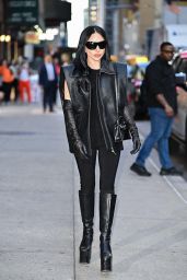 Lady Gaga Late Show Outfit 2025: Laformela Vest, Norma Kamali Catsuit