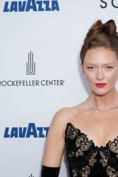 Larsen Thompson Debuts Fashion Media Awards’ Feathered Black Drama